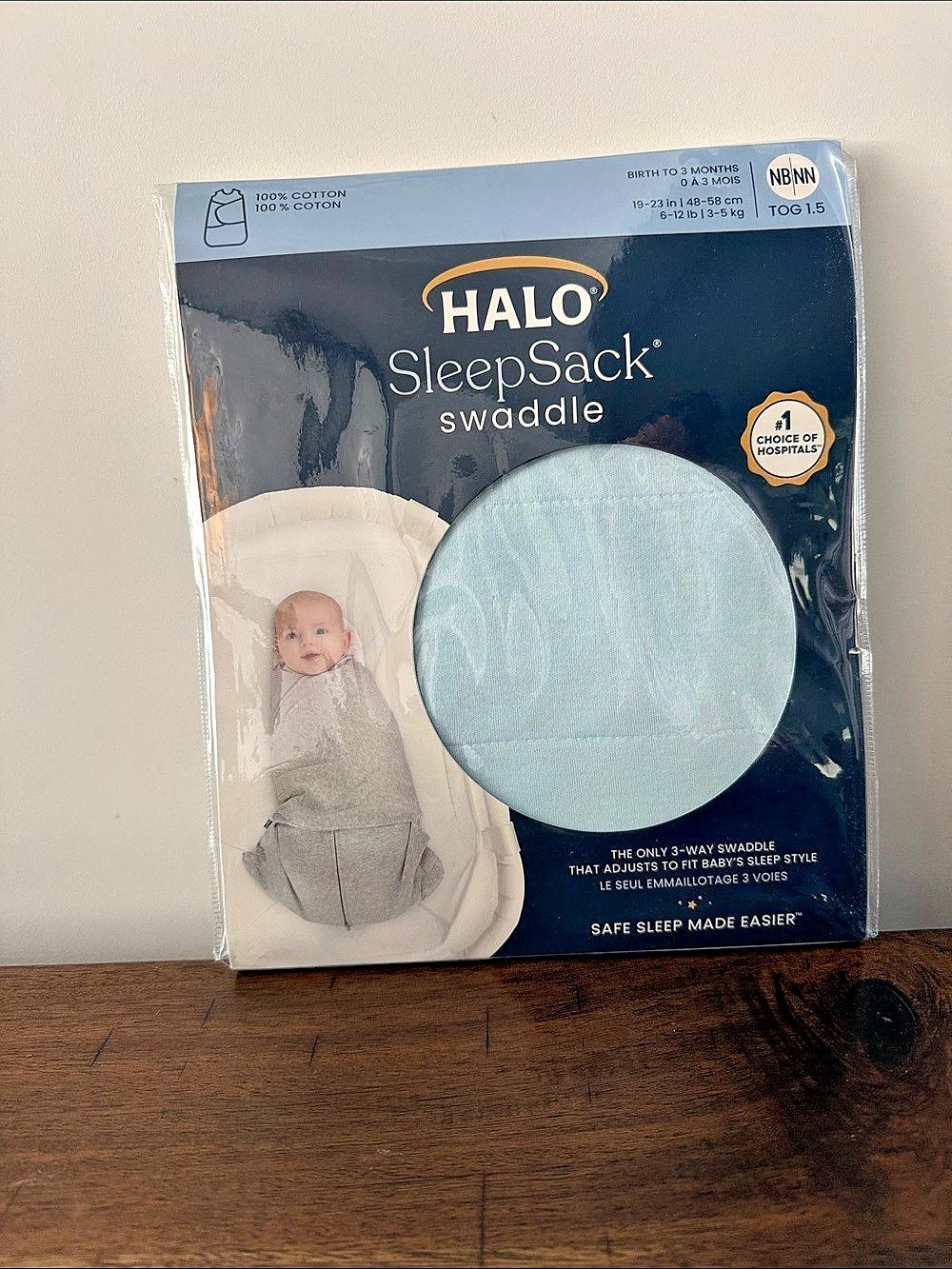 HALO SleepSack Swaddle Blue NB